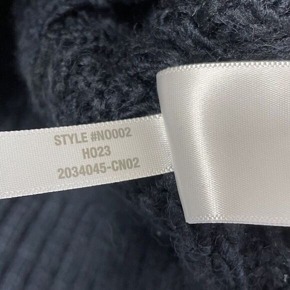 MADEWELL Sweater Womens XS Navy Cable Knit Oversized Pullover Wool Blend N0002 - Picture 11 of 12